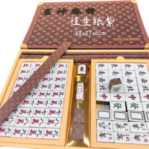 紙紮用品 擬真麻將組 金紙