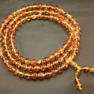 極品波羅海 花珀 10mm108顆 老蜜蠟 手串 佛珠 轉運保平安