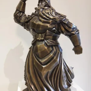 開運陶源無懼(小)~羅廣維 原作 關公銅雕 限量388件